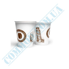 Paper cups 110ml | d=63mm | single wall | Leaning Tower of Pisa | 50 pieces per pack