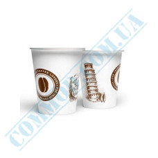 Paper cups 175ml | d=70mm | single wall | Leaning Tower of Pisa | 50 pieces per pack