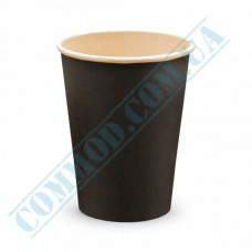Bamboo Fiber cups | 350ml | black | single wall | 50 pieces per pack
