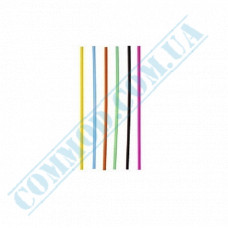 Straws for drinks | plastic | not flexible | d=3mm L=125mm | colored | 500 pieces per pack