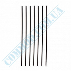 Straws for drinks | plastic | not flexible | d=3mm L=210mm | black | 500 pieces per pack