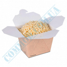 Paper containers | 500ml | 67*88*94mm | Craft | Huhtamaki | for hot and cold food | 50 pieces per pack