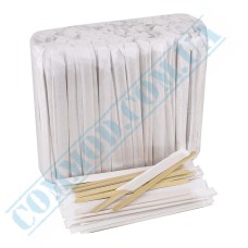 Wooden wrapped coffee stirrers 14cm in bag 500 pieces