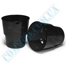 Black plastic glass 200ml 25 pieces