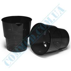 Black plastic glass 200ml 25 pieces