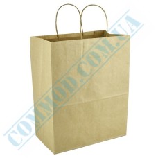 Kraft paper bags with handles 320x150x380mm (4850) 100 pieces