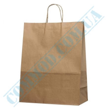 Kraft paper bags with handles | 320*150*380mm | 80g/m2 (up to 5kg) | art. 4850 | 100 pieces per pack