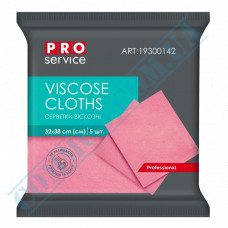 Viscose napkins | 32*38cm | pink | Professional | PRO Service | 5 pieces per pack