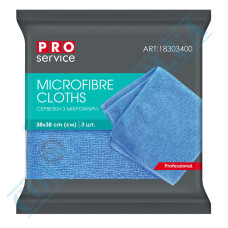 Microfiber Cloths | 38*38cm | blue | Professional | PRO Service | 3 pieces per pack