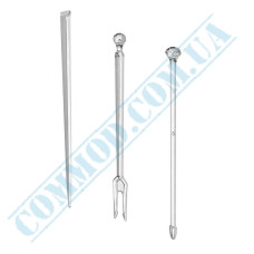 Plastic skewers | for canapes | transparent Assorted | 9cm | 1650 pieces per package