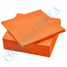 Paper napkins | 33*33cm | double ply | orange | 50 pieces per package