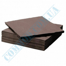 Paper napkins | 33*33cm | double ply | chocolate | 50 pieces per package