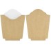 French fries kraft-white packaging 150x85x35mm 50 pieces