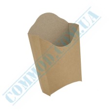 French fries kraft packaging 150x85x35mm 50 pieces