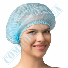 Blue beret hat with double elastic band | 100 pieces per pack
