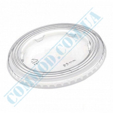 Flat lids | PET | d=95mm | without hole | transparent | PolyER | 50 pieces per pack