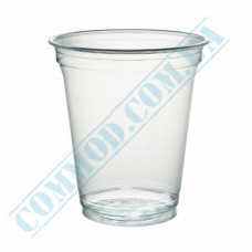 Cocktail cups | PET | 300ml | d=95mm | transparent |  PolyER | 50 pieces per package