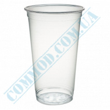 Cocktail cups | PET | 500ml | d=95mm | transparent | PolyER | 50 pieces per pack