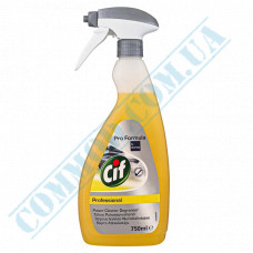 Grease and varnish remover | liquid | 750ml | Pro Formula | with spray | Cif Professional