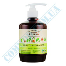 Cream-Soap | Cream | 460ml | with dispenser | Aloe and Avocado | Green Pharmacy