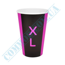 Paper cups 340ml | d=80mm | single wall | XL size | 50 pieces per pack