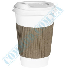 Cardboard thermal covers | for cups 350-500ml | glued | Craft | 100 pieces per pack