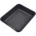 Black plastic lunch box 227x178x50mm 50 pieces