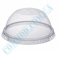 Dome lids | PET | d=94mm | with hole | transparent | Ukraine | 50 pieces per pack