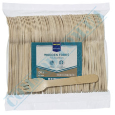 Wooden forks | 165mm | M-Pro | 100 pieces per pack