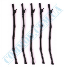 Bamboo black coctail stirrer 210mm 100 pieces