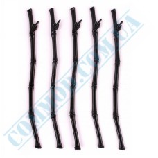 Bamboo black coctail stirrer 210mm 100 pieces