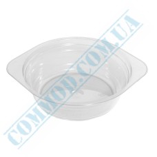 Тарелка суповая 500мл пластиковая прозрачная 50 штук Тарелка суповая 500мл пластиковая прозрачная 50 штук