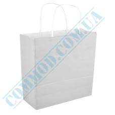 Бумажный пакет с ручками белый 320x160x320мм (5161) 100 штук Бумажный пакет с ручками белый 320x160x320мм (5161) 100 штук
