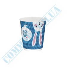 Стакан бумажный 175мл гофрированный Зайцы 20 штук Стакан бумажный 175мл гофрированный Зайцы 20 штук