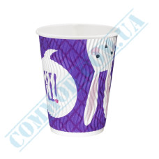 Hares rippled paper cups 400ml 15 pieces