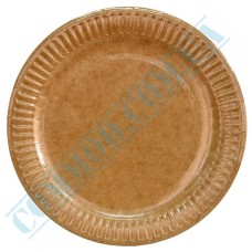 Kraft paper plates 23cm with lamination 100 pieces