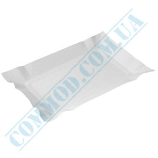 White paper plates 15x22cm without lamination 100 pieces