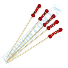 Шпажки деревянные 12см Мексика красная 100 штук Шпажки деревянные 12см Мексика красная 100 штук