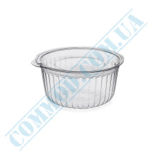 Clear plastic sauce bowl with lid 50ml (906) 100 pieces