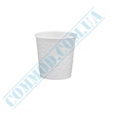 Double wall white embossed paper cups 110ml 30 pieces