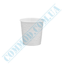 Double wall white embossed paper cups 110ml 30 pieces