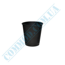 Black single wall paper cups 110ml 50 pieces