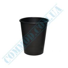 Black single wall paper cups 250ml 50 pieces