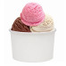 White ice cream cups 230ml 50 pieces