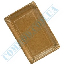 Kraft paper plates 14x20cm with lamination 100 pieces