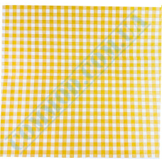 Yellow check packaging paper 320x320mm (5577) 500 pieces