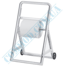 White plastic wiping paper rolls holder