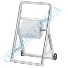 White plastic wiping paper rolls holder