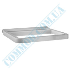 White plastic garbage frame holder