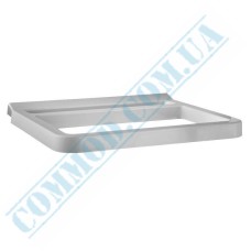 White plastic garbage frame holder